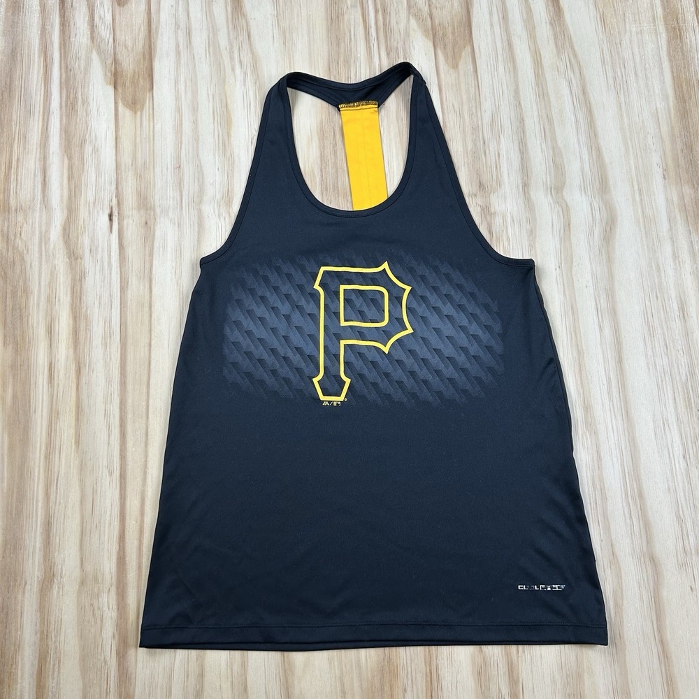 Majestic Cool Base Womens M Pittsburgh Pirates Tank Top MLB Wicking Athletic